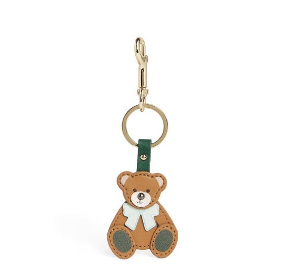 Harrods Leather Keyring Bear