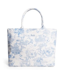 Harrods Medium Toile Print Tote Bag | Blue