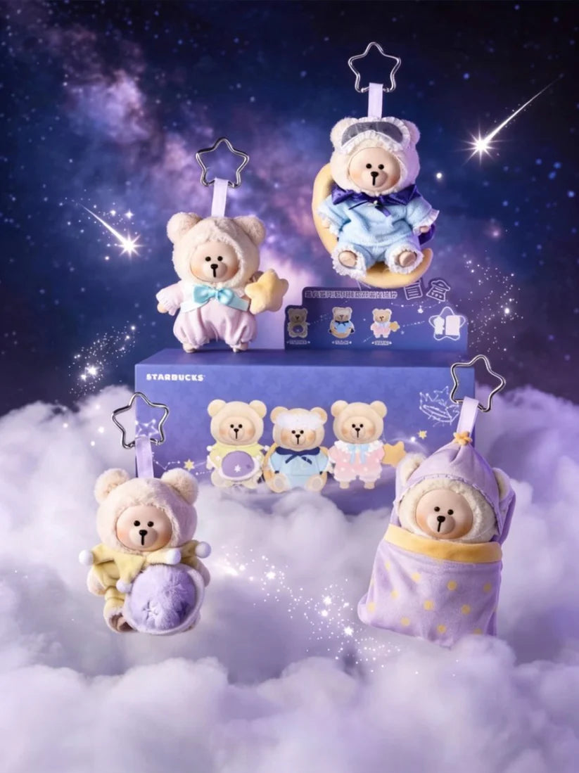 Starbucks China 2026 Purple Night Star River series Bearista Vinyl Plush Pendant Blind Box -random