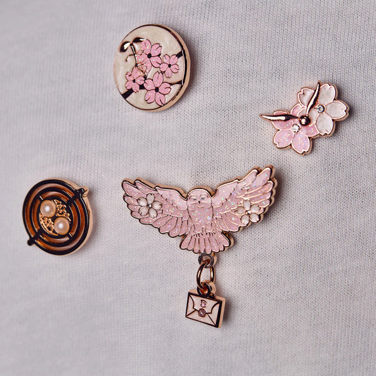 Juego de pins y insignias de Sakura Harajuku