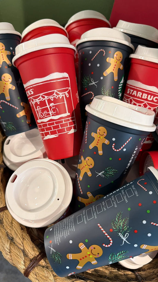 Reusable Azul galletas de Jengibre/ candycane Europa 2025