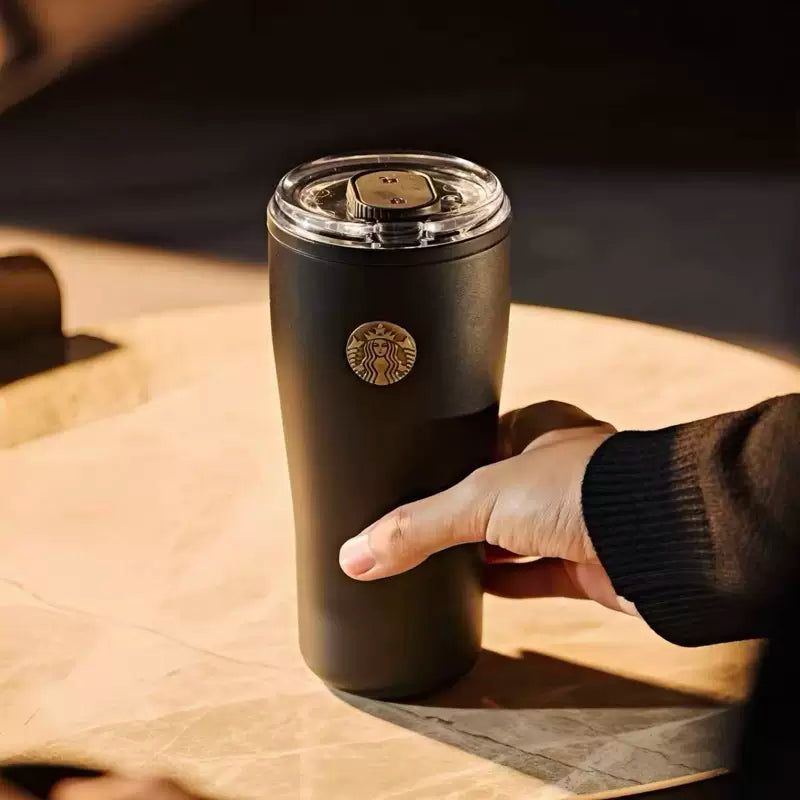Vaso de acero inoxidable con tapa de acrilico Starbucks China 2025 Gold Collection de 620 ml (21,82 oz)