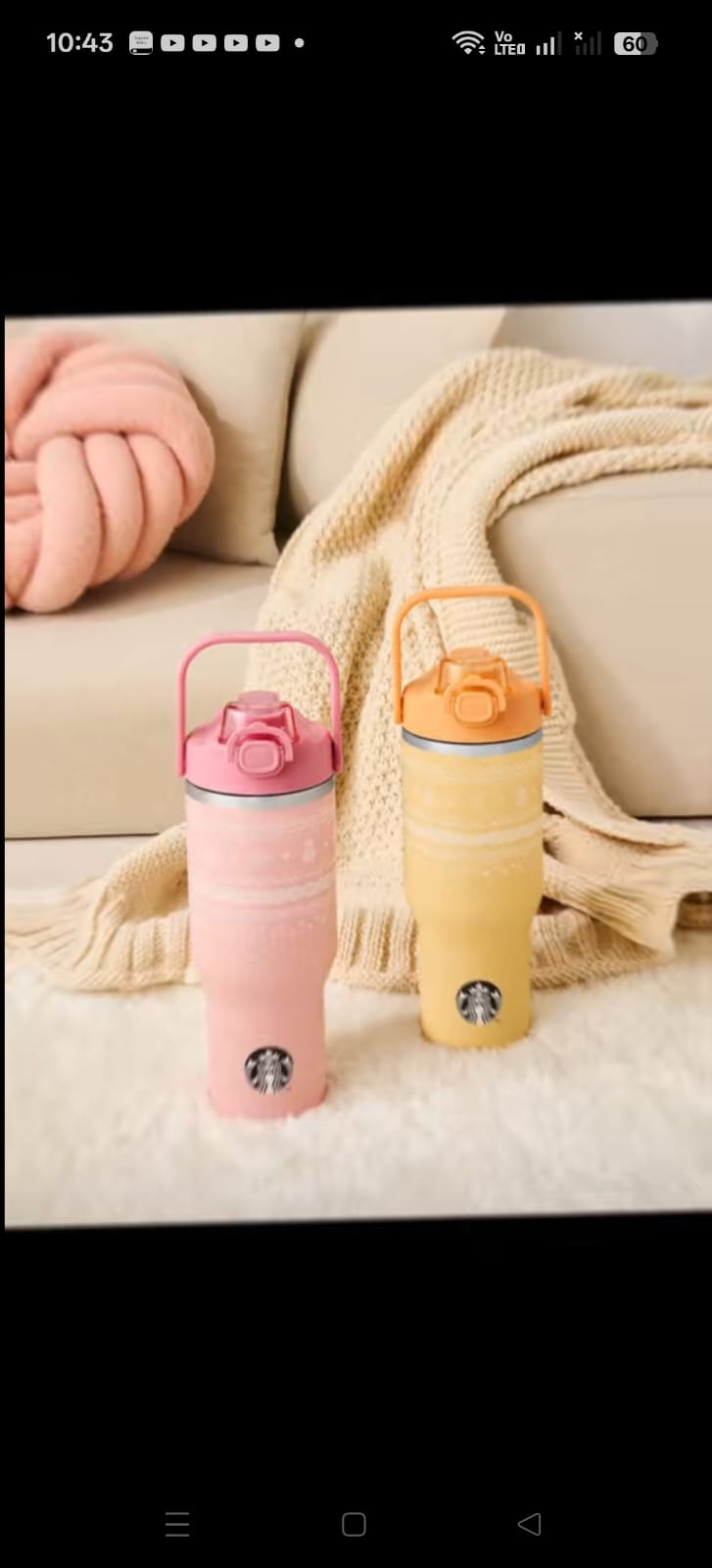 Exclusivo de Corea Vaso térmico Starbucks SS Winter Knit  946 ml