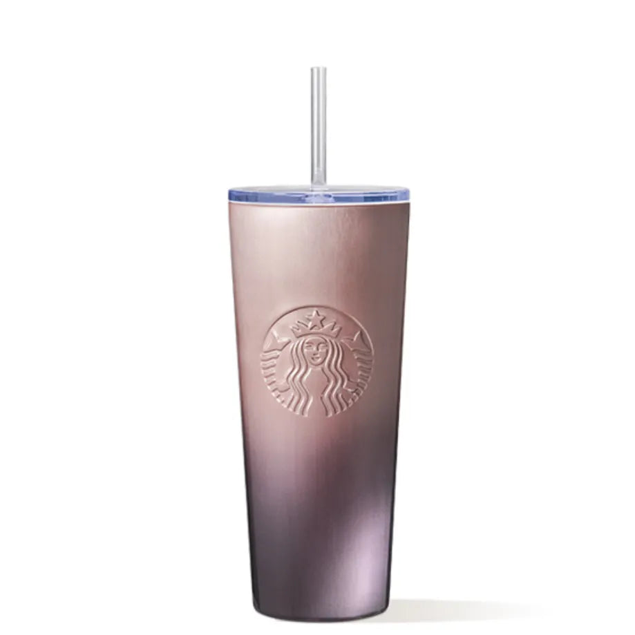 Vaso Starbucks 2026 China Purple Cat's Eye de 27 oz de acero inoxidable