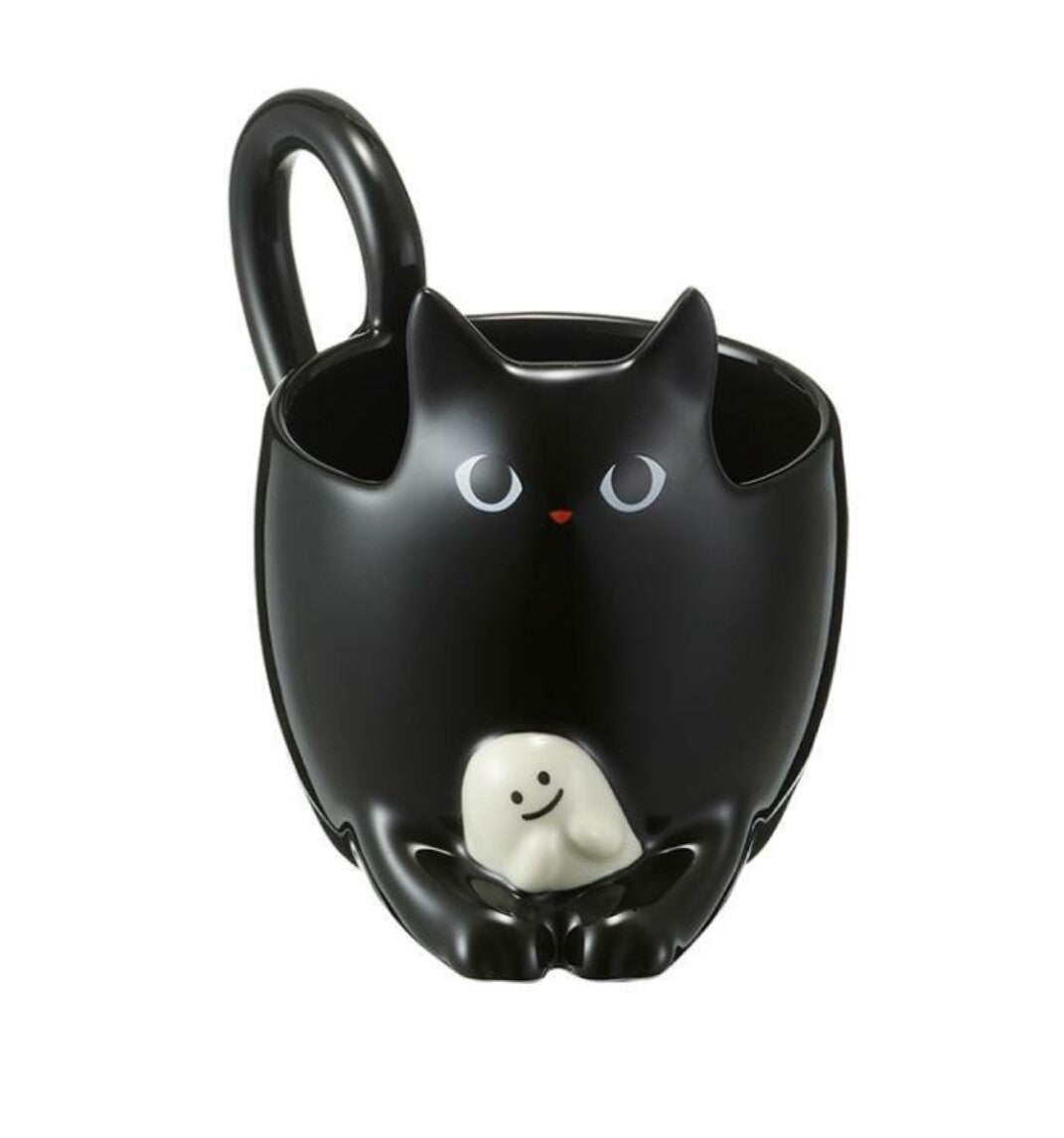 Taza Gato Starbucks Korea 21 Halloween cat mug 296ml Lives Tiktok