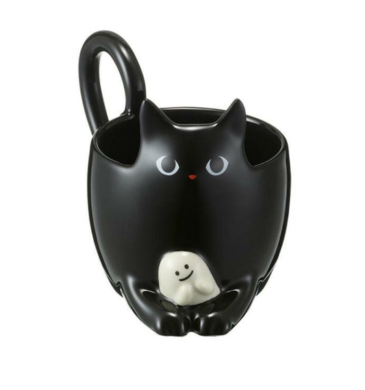 Taza Gato Starbucks Korea 21 Halloween cat mug 296ml Lives Tiktok