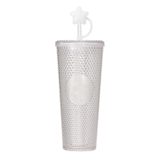 Starbucks Japan 2023 Holiday Studded Tumbler Star Silver ColdCup Bumpy 710ml 24oz