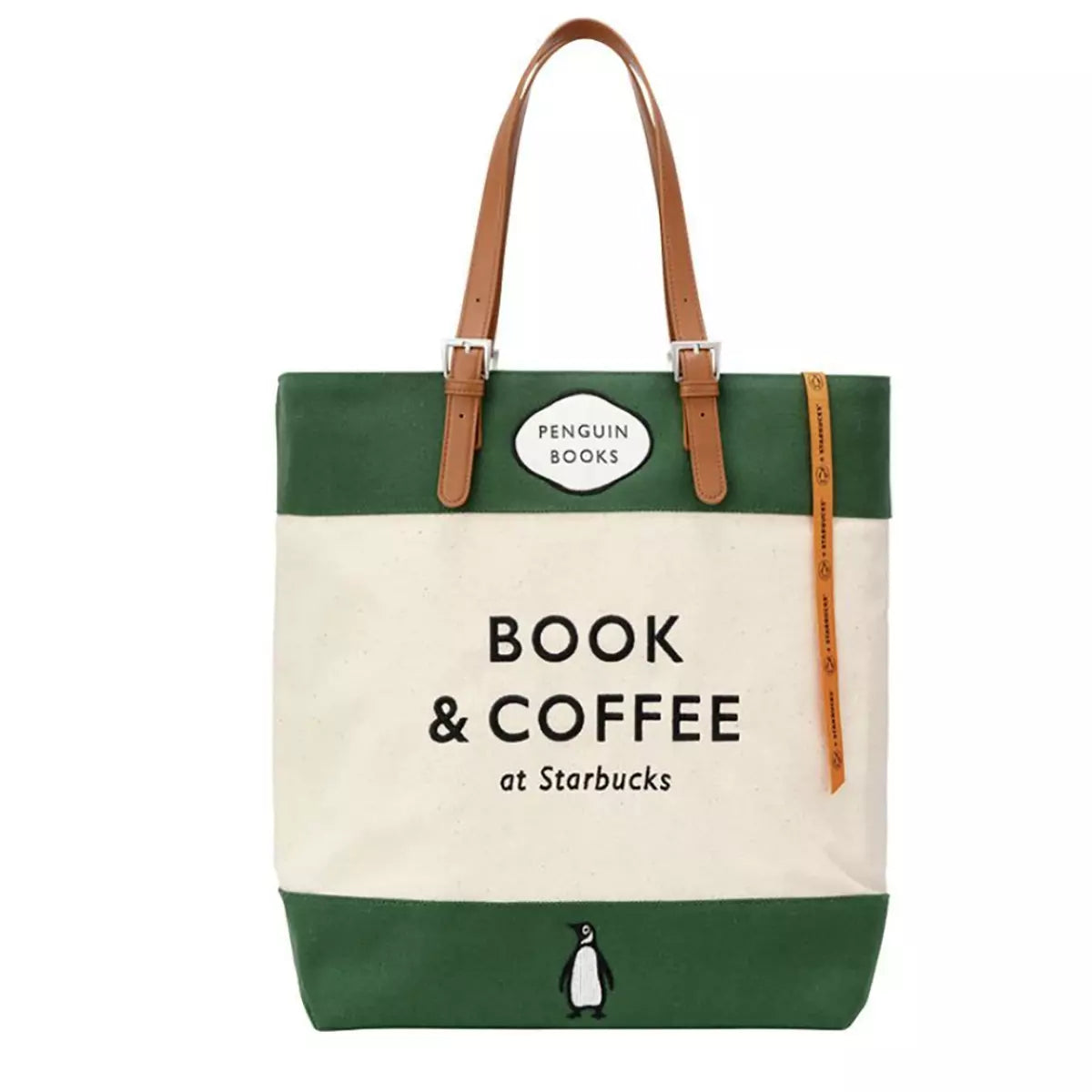 Bolsa Tote Book and Coffee Bag Starbucks Korea x Penguin House