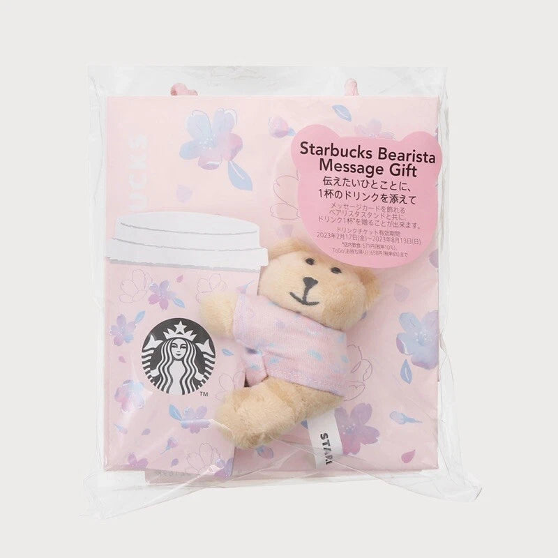 Mini Bearista Mensaje Starbucks Japan SAKURA 2023 Bearista Lives Tiktok