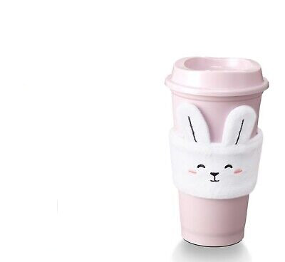 Reusable Conejo Starbucks rosa
