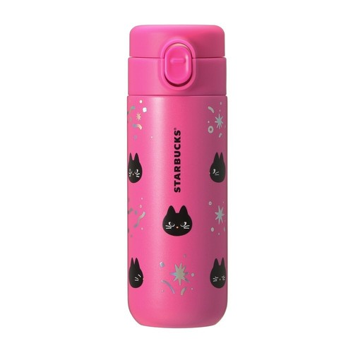 Botella Rosa de Acero Inoxidable Starbucks Japon Halloween 2024 381 ml Lives Tiktok