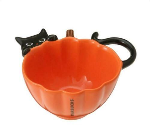 Starbucks Japón 2021 Halloween Calabaza Gato Tazón Lives Tiktok