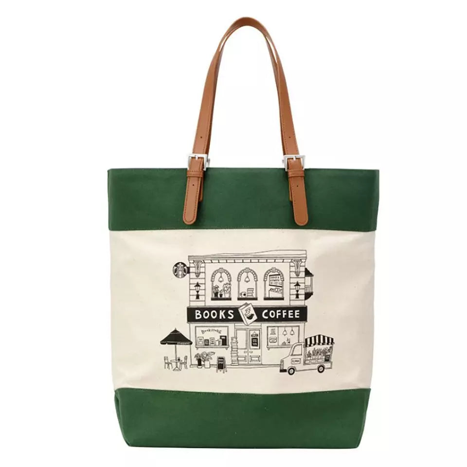 Bolsa Tote Book and Coffee Bag Starbucks Korea x Penguin House