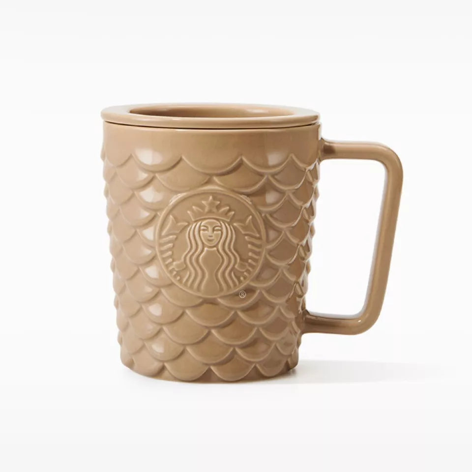 Taza con colador de té escamas café Starbucks 2024 China 25th Anniversary 14oz