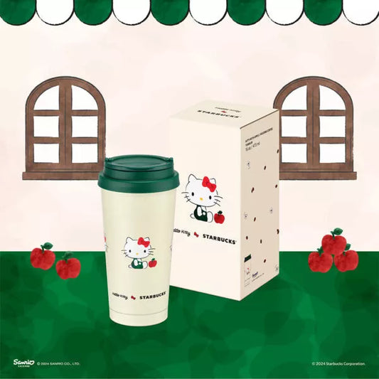 Vaso de Acero Inoxidable Starbucks Hello Kitty 2024, 16oz: Fusión Perfecta de Estilo y Funcionalidad