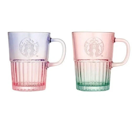 Set Tazas de Vidrio Starbucks Korea Say Thanks 2025