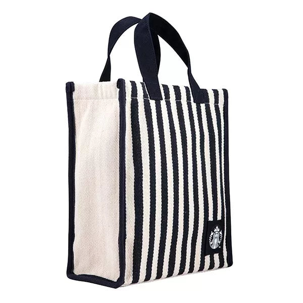Starbucks Taiwan  bolsa de rayas con logo sirena