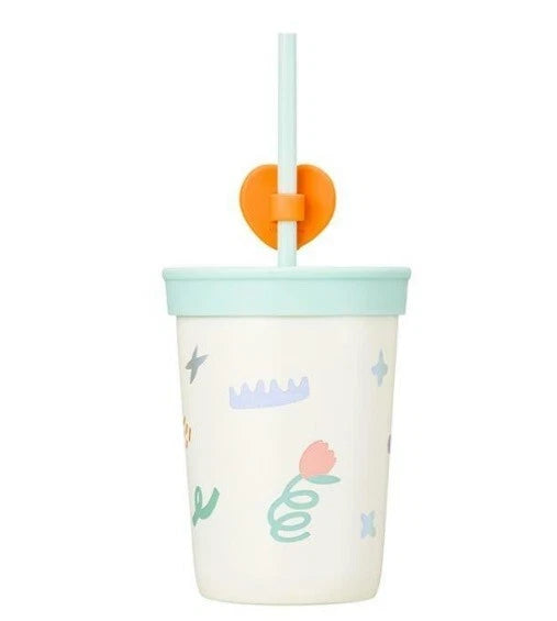 Vaso de Acero Inoxidable con popote Starbucks Korea Say Thanks 2025