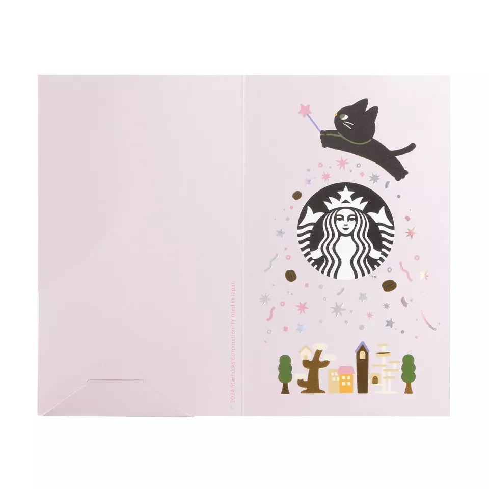 Tarjeta Gatito con logo Starbucks Halloween Japon 2024