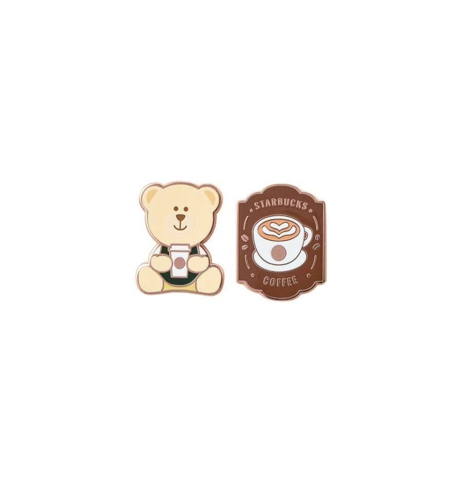 Pines de la primer tienda de Corea Starbucks Korea 2025 1st bronze buddy badge