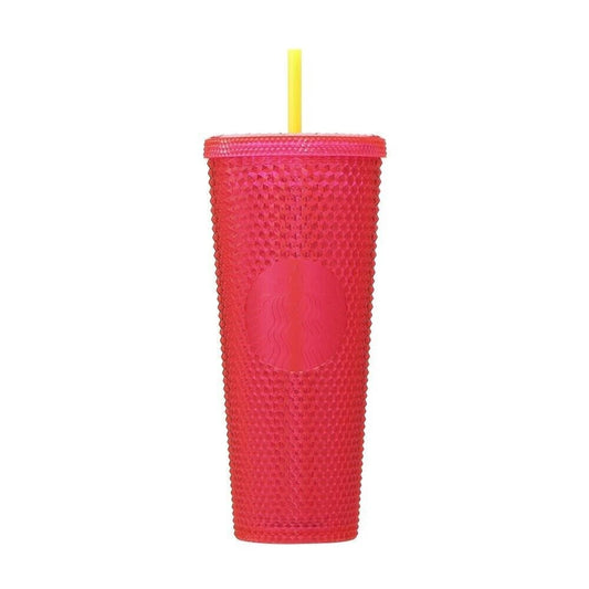 Vaso Rosa con Popote Amarillo 24oz 710 STARBUCKS JAPAN SPRING  24OZ Lives Tiktok