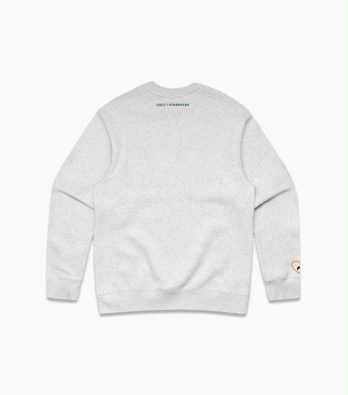 Parte trasera de hoodie gris Peanuts x Starbucks