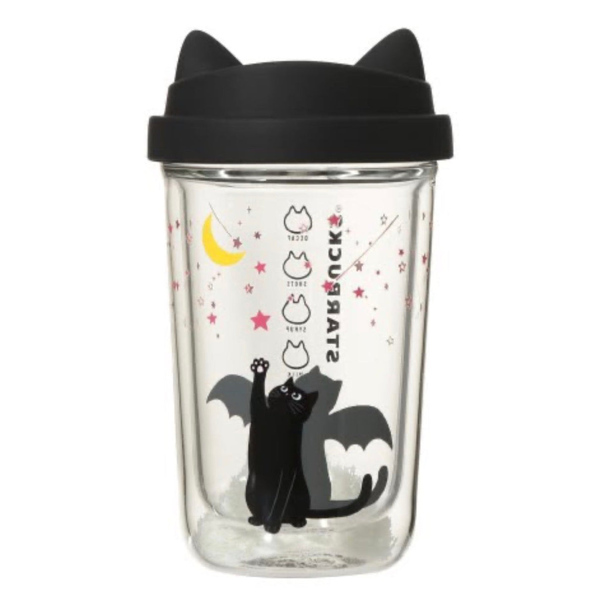 Starbucks Japón Halloween 2026 | Vaso Transparente Gato Negro
