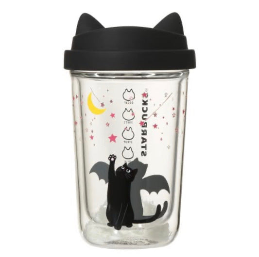 Starbucks Japón Halloween 2026 | Vaso Transparente Gato Negro