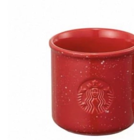 Taza roja Starbucks Korea Christmas de 12 oz con logo Sirena.
