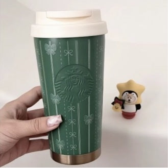 Starbucks China Christmas 2026 | Green Stainless Steel Tumbler